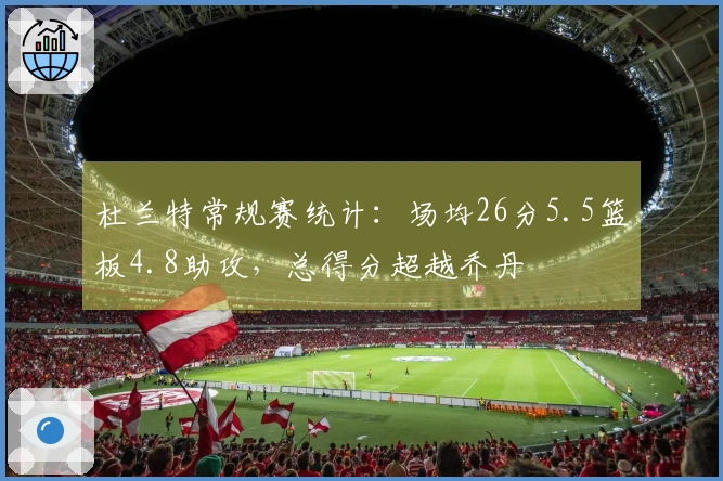 杜兰特常规赛统计：场均26分5.5篮板4.8助攻，总得分超越乔丹